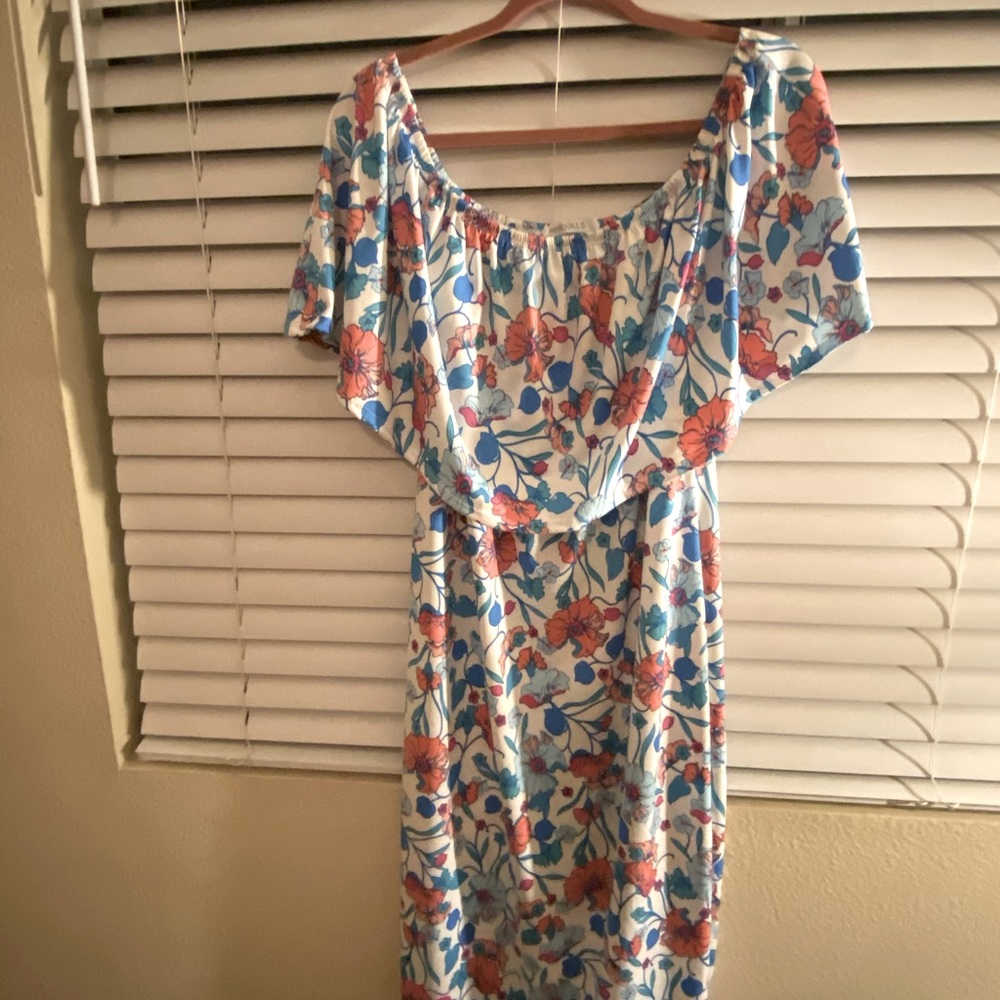 REBDOLLS off shoulder midi dress